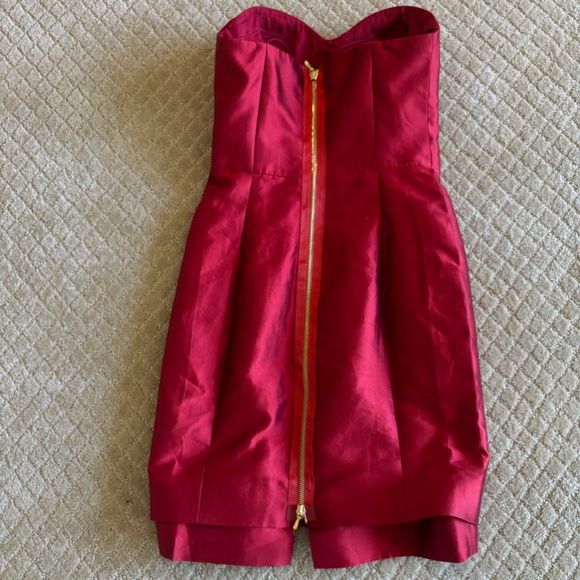 Kora Rae Red Bustier Dress Size 2 - Picture 2 of 5